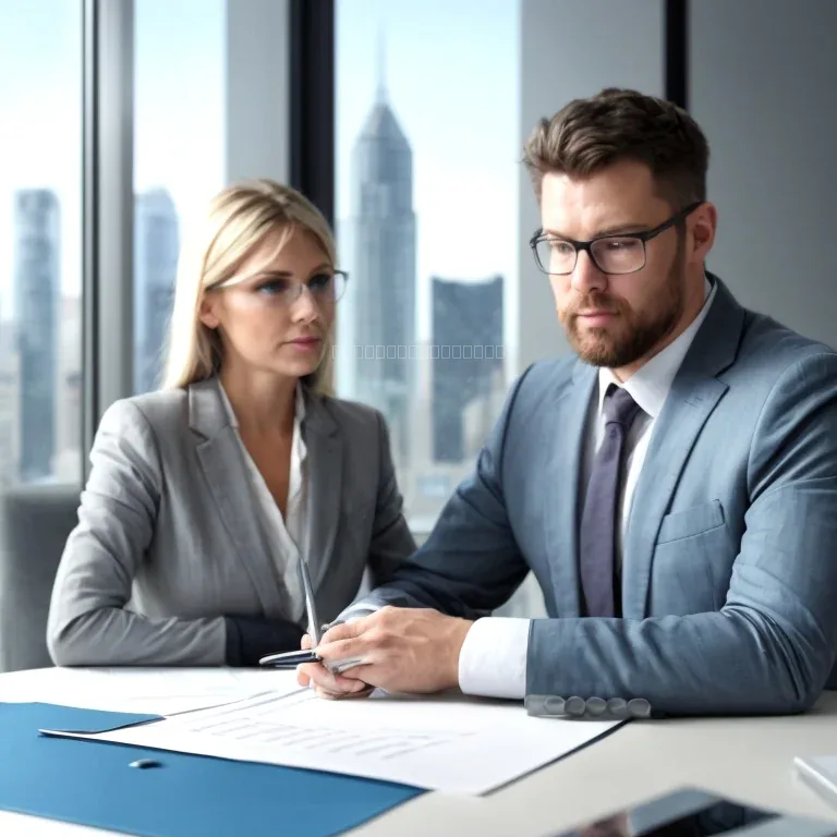 Legal consultant advising real estate agent
