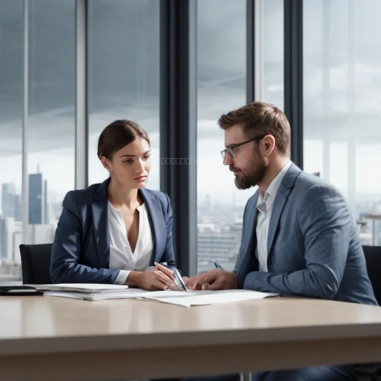 Advisor consulting with realtor